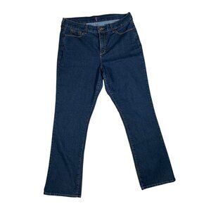 NYDJ Women's Dark Blue Lift Tuck Boot Cut Jeans 16 35x32